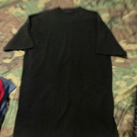 Vintage 90s FOTL POWMIA black single stitch tee cotton washed size L/20 - Picture 5 of 8
